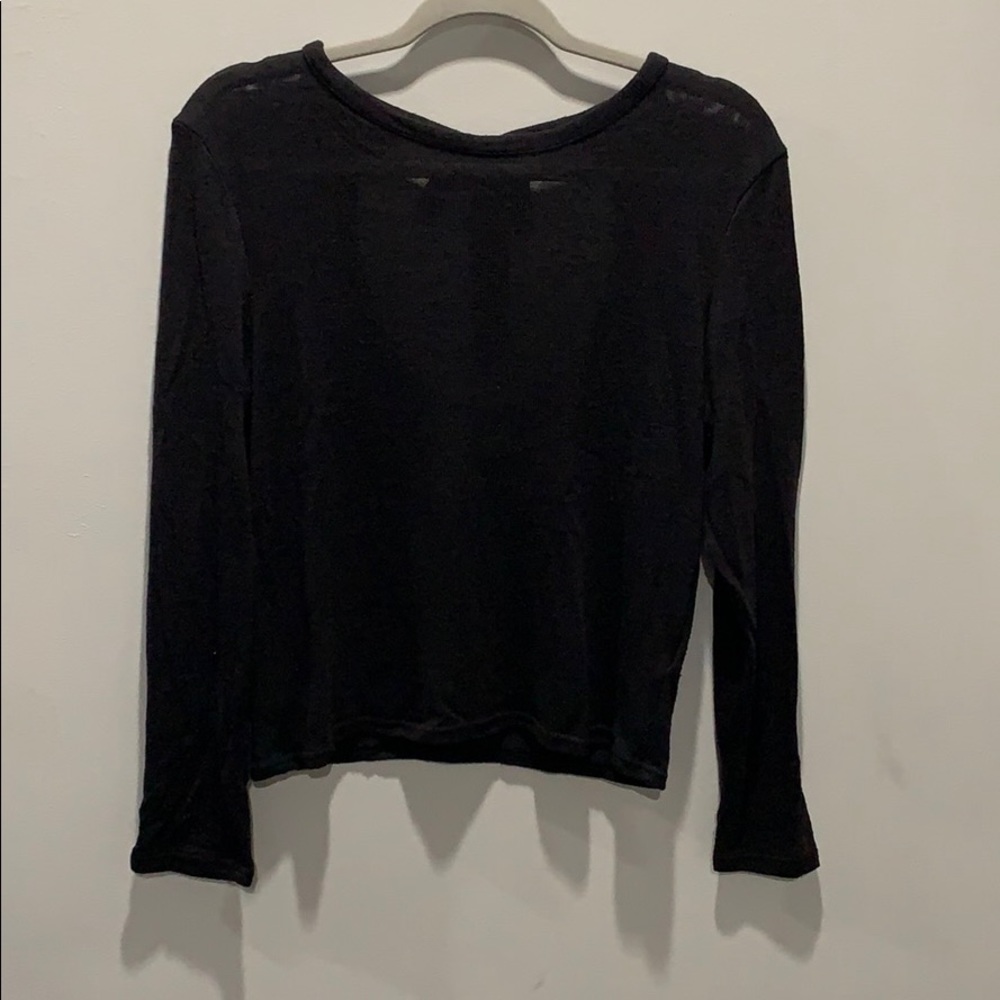 Black loose knit sweater